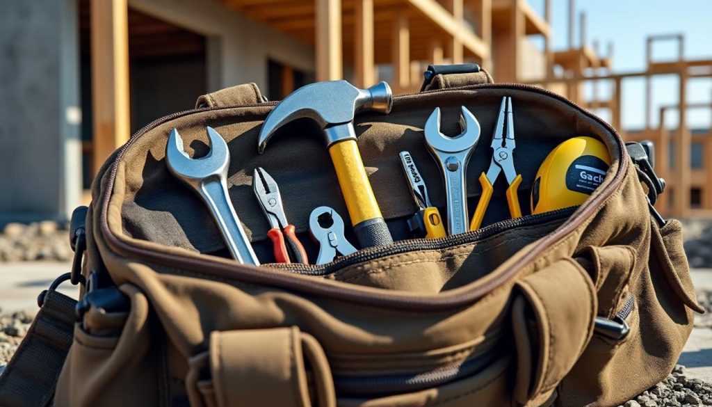 découvrez comment un sac astucieux regroupant cinq outils essentiels, une trouvaille manomano, a transformé efficacement mon chantier en simplifiant mes déplacements et en optimisant mon travail.