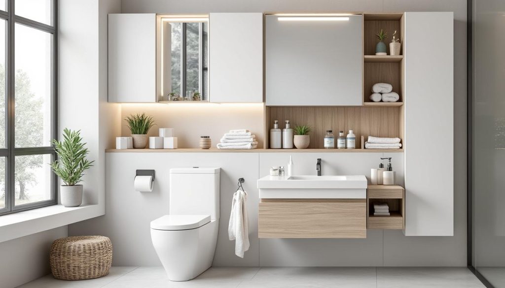découvrez le meuble gain de place wc 70 high, la solution idéale pour optimiser l'espace de votre salle de bains tout en ajoutant style et fonctionnalité facilement.
