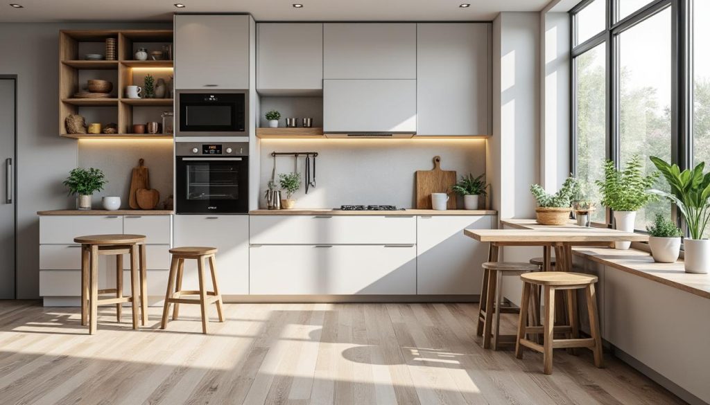 découvrez nos meubles gain de place conçus pour optimiser la surface de votre cuisine et créer un espace fonctionnel et esthétique.