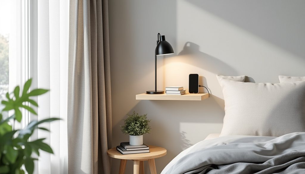 IKEA : découvrez l’astuce ingénieuse qui remplace vos tables de chevet volumineuses découvrez l'astuce ingénieuse d'ikea pour remplacer vos tables de chevet volumineuses par des solutions pratiques et design, idéales pour optimiser votre espace.
